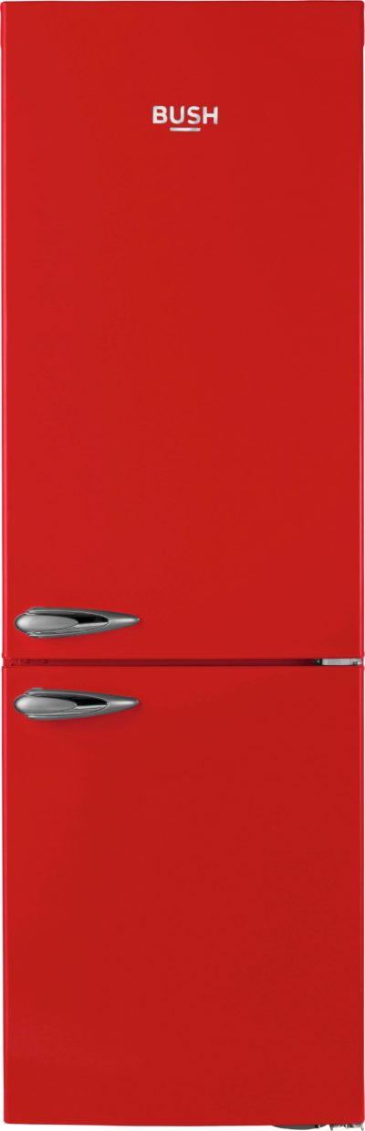 Bush - Classic BFFF60 Retro - Fridge Freezer - Red